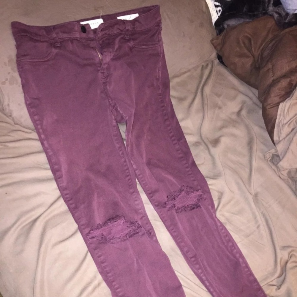 Maroon Jeans